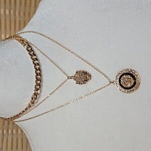 Fashion Jewelry Gold Multi-Layer Necklace